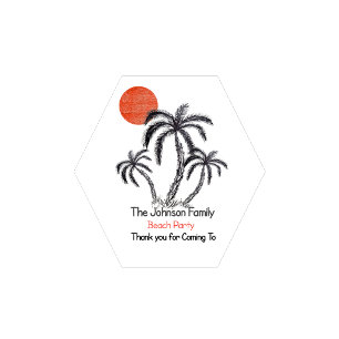 Tropical Sunset Beach Palm Tree Family Vacation Insulated Tumbler
