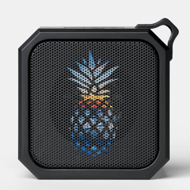 Tropical Sunset Beach Pineapple with Ocean Bluetooth Speaker (Front)