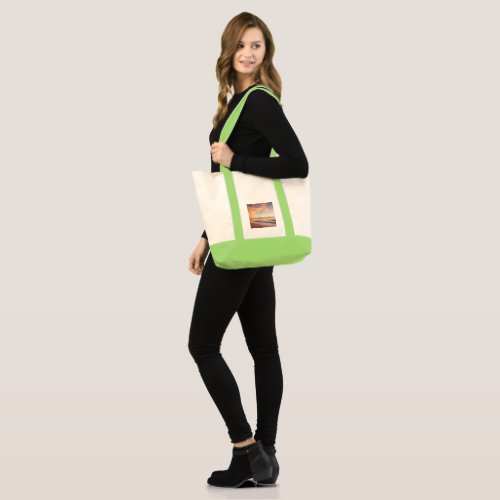 Tropical Sunset Beach Tote Bag