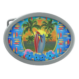 Tropical Sunset Belt Buckle