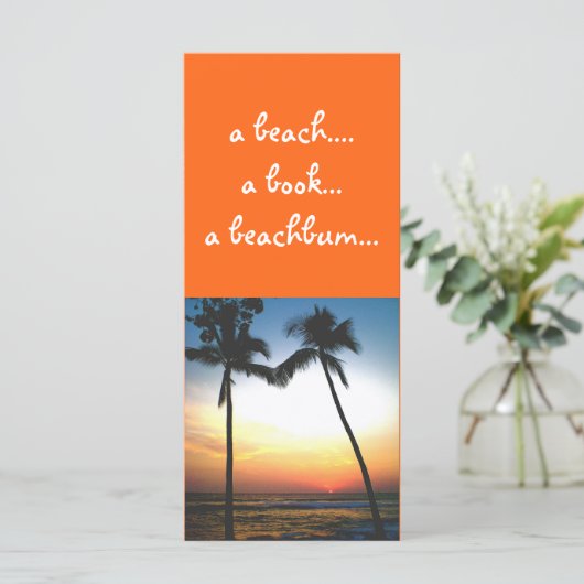 Tropical Sunset bookmark (Standing Front)