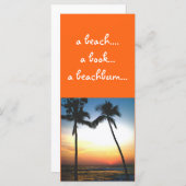 Tropical Sunset bookmark (Front/Back)