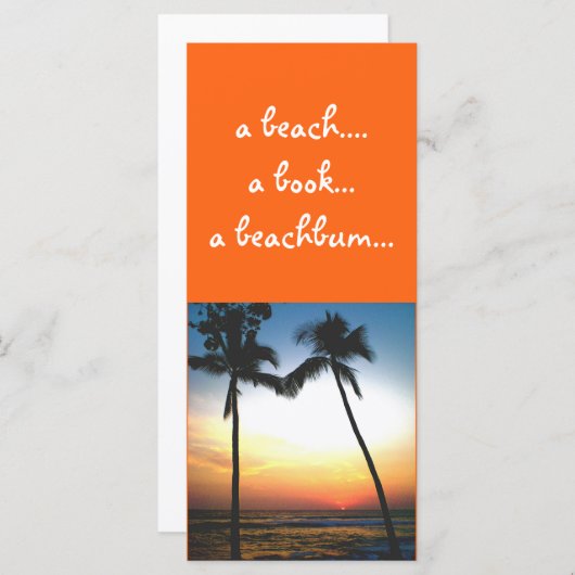 Tropical Sunset bookmark (Front/Back)
