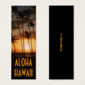Tropical Sunset Bookmark (Front & Back)