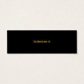 Tropical Sunset Bookmark (Back)