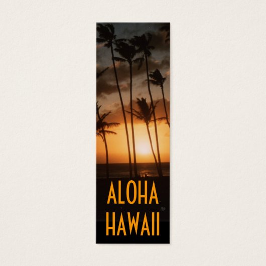 Tropical Sunset Bookmark (Front)