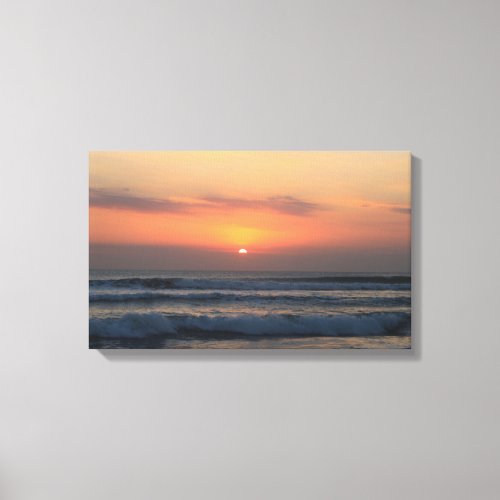 Tropical sunset canvas print