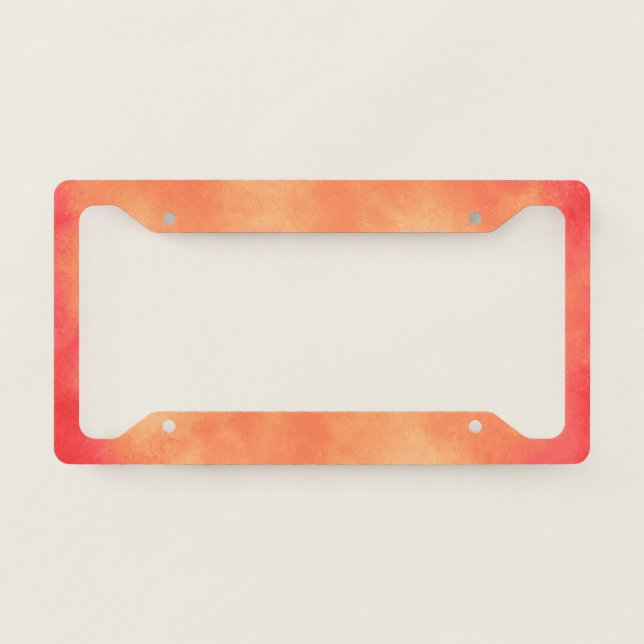 Tropical Sunset License Plate Frame (Front)