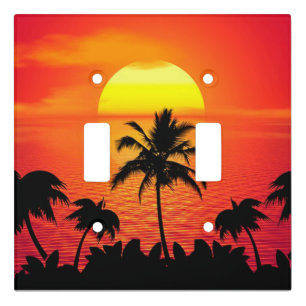Tropical Sunset Light Switch Cover