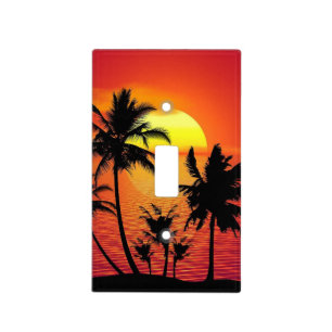 Tropical Sunset Light Switch Cover