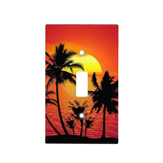 Tropical Sunset Light Switch Cover (Front)