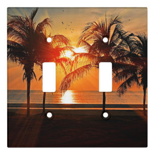 Tropical Sunset Light Switch Cover