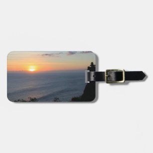 Tropical sunset luggage tag