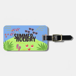 Tropical Sunset Luggage Tag
