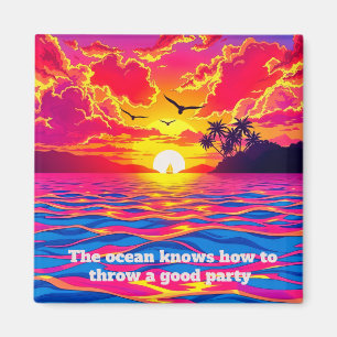 Tropical Sunset Magnet