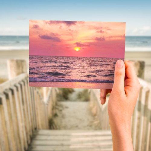 Tropical Sunset Naples Florida Postcard