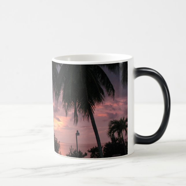 Tropical sunset on a morphing mug (Right)