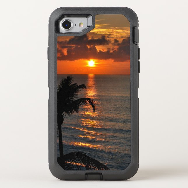 Tropical Sunset Otterbox iPhone Case (Back)