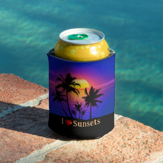 Tropical Sunset Palm Trees Can Cooler