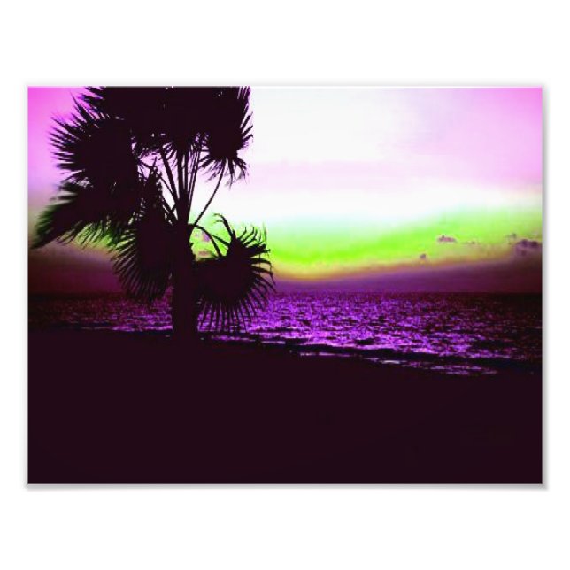 Tropical Sunset Photo Print (Front)