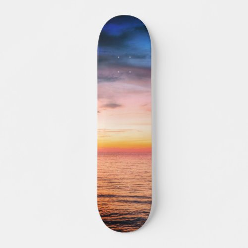 Tropical Sunset Photo Skateboard