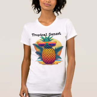 Tropical Sunset Pineapple T-Shirt
