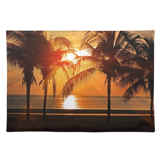 Tropical Sunset Placemat (Front)