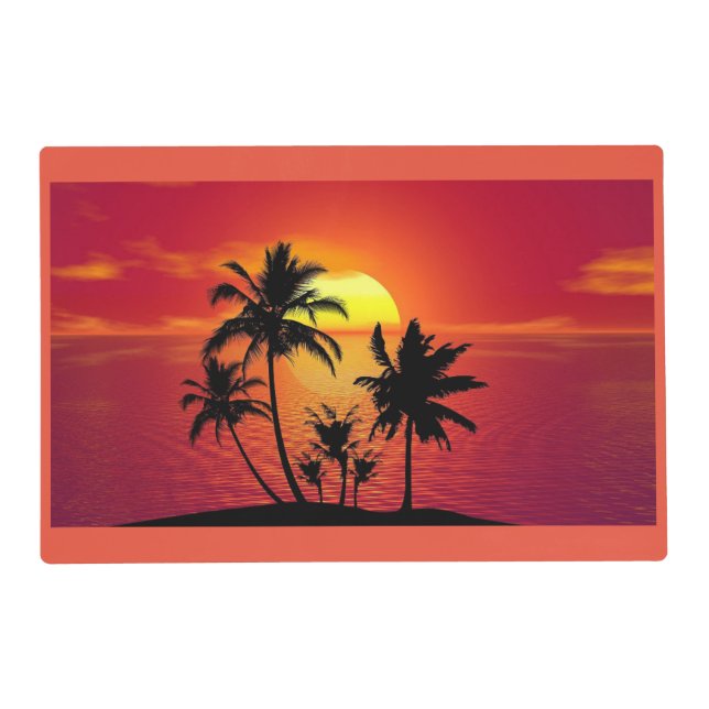 Tropical Sunset Placemat (Front)