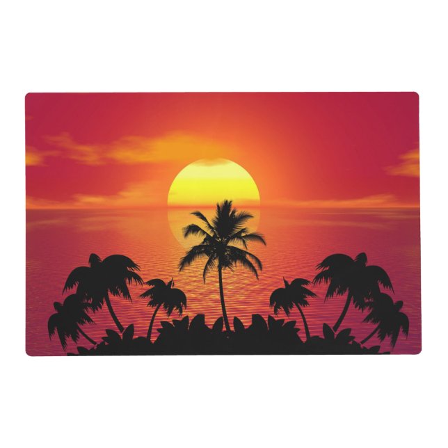Tropical Sunset Placemat (Front)