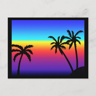 Tropical Sunset Postcard