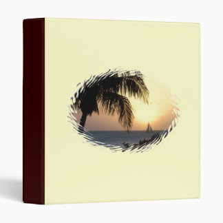 Tropical Sunset Sailboat Binder