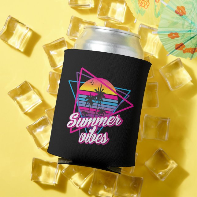 Tropical Sunset Summer Vibes  Can Cooler (In Situ Summer)