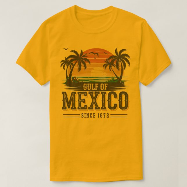 Tropical Sunset Tee Gulf of Mexico T-shirt (Design Front)