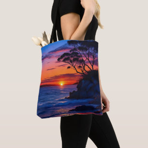 Tropical Sunset Tote Bag