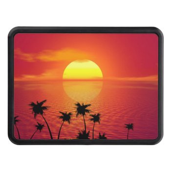 Tropical Sunset Trailer Hitch Cover by Wonderful12345 at Zazzle