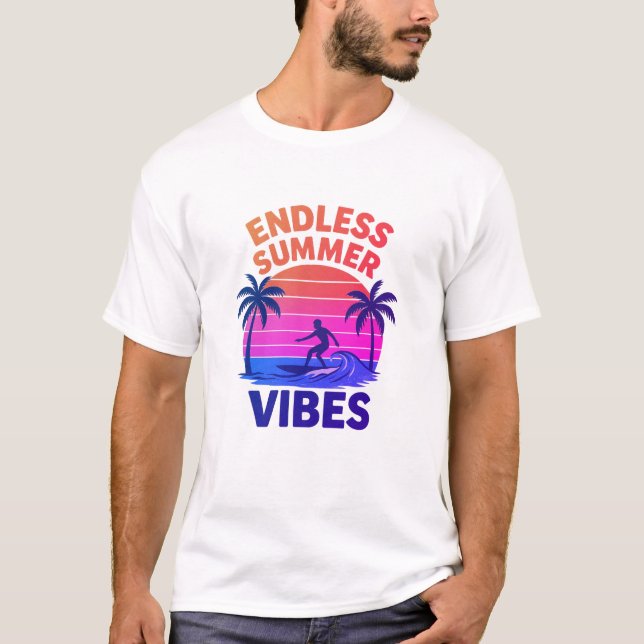 Tropical Sunset Vibes T-Shirt (Front)
