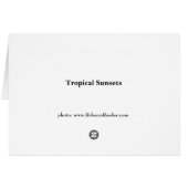 Tropical Sunsets Cards (Back Horizontal)