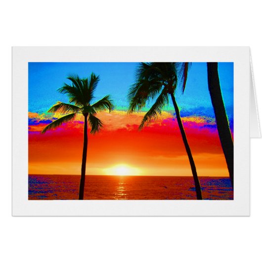 Tropical Sunsets Cards (Front Horizontal)