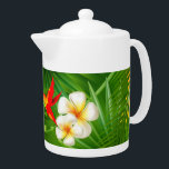 Tropical Sunshine with a Little  Hummingbird Teapot<br><div class="desc">Tropical Sunshine with a Little Hummingbird Design leave as is or add your own text. 📌If you need further customization, please click the "Click to Customize further" or "Customize or Edit Design" button and use our design tool to resize, rotate, change text color, add text and so much more. ⭐This...</div>