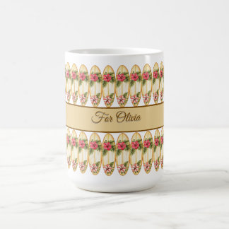 Tropical Surfboard Floral Design – Customizable Na Coffee Mug