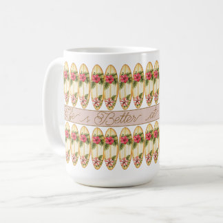 Tropical Surfboard Floral Design – Customizable Ph Coffee Mug