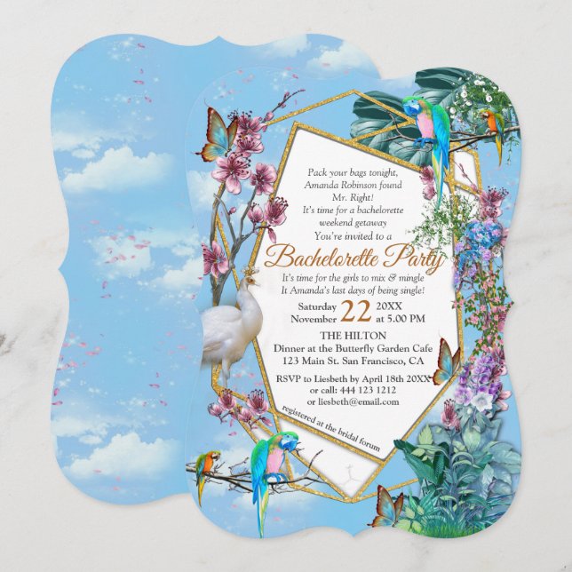 Tropical Surreal Landscape Invitation (Front/Back)