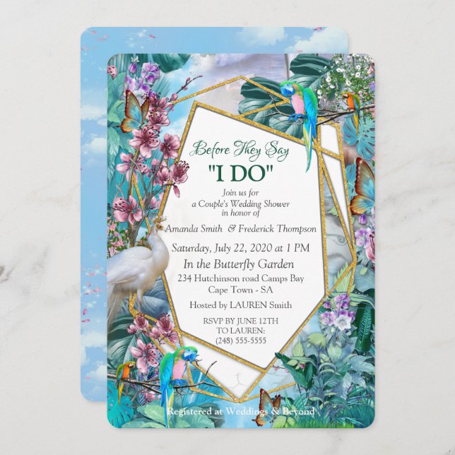 Tropical Surreal Landscape Invitation (Front/Back)