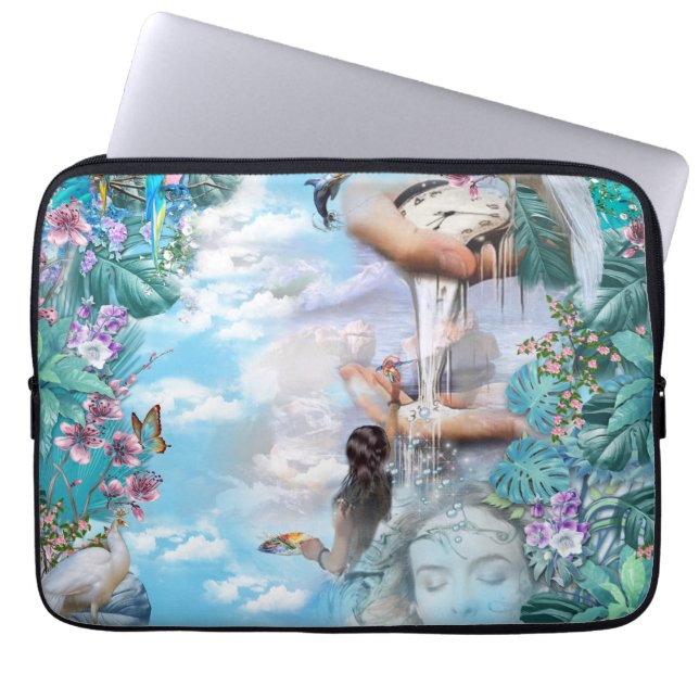 Tropical Surrealism Fantasy Laptop Sleeve (Front)