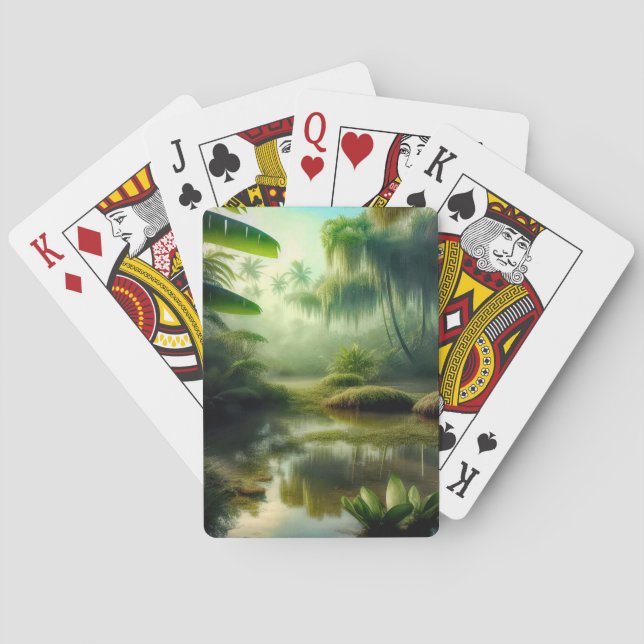 Tropical Swamp on Playing Cards (Back)