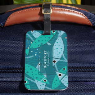 Tropical Swimming Fish Pattern Customized Luggage Tag