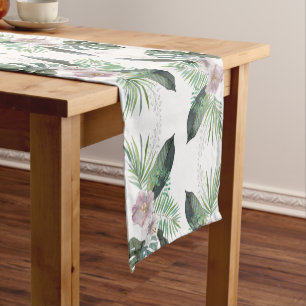 Tropical table runner summer rustic event, 