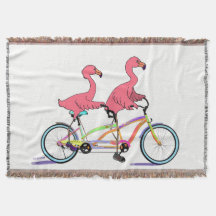 Tropical Tandem Flamingoes