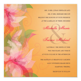 Pink Invitations Fuschia Wedding Invitations