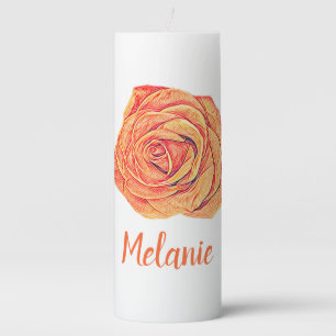 Tropical Tangerine Pillar Candle